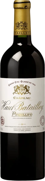 photo Haut Batailley Rouge 2021 un Grand Crus Pauillac