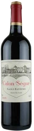 photo Calon Segur Rouge 2000 un Grand Crus st Estephe 3000 ml