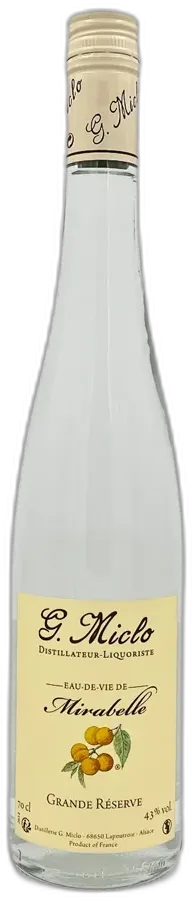 photo du vin Miclo, Eau de Vie de Mirabelle
