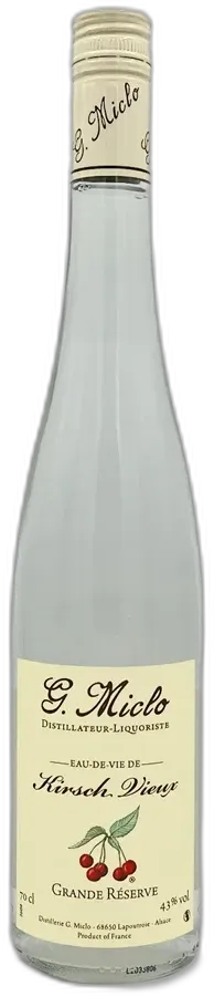 photo du vin Miclo, Eau de Vie de Kirsch Vieux