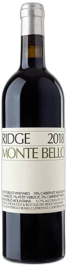 photo du vin Ridge Vineyards Monte Bello