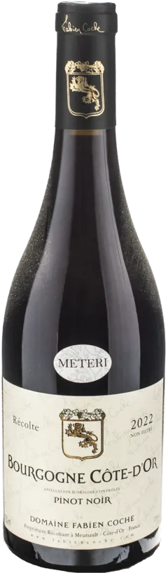 photo du vin Domaine Fabien Coche "Pinot Noir Cote d'or" Bourgogne Rouge