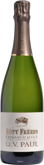 photo Crémant d'Alsace Brut qv Paul - Zéro Dosage - Bott Frères - Aoc Crémant d'Alsace
