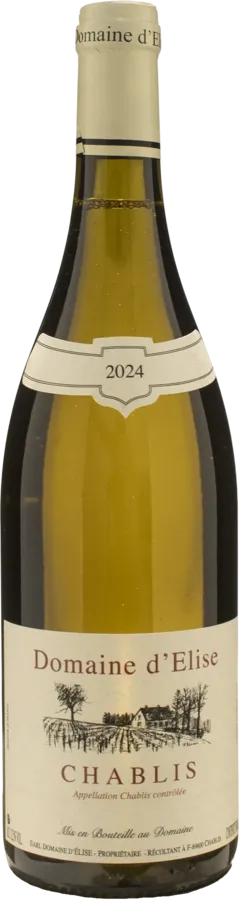 vue du vin Chablis Blanc Domaine d’Elise