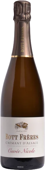 photo Crémant d'Alsace Brut Cuvée Nicole - Bott Frères - Aoc Crémant d'Alsace