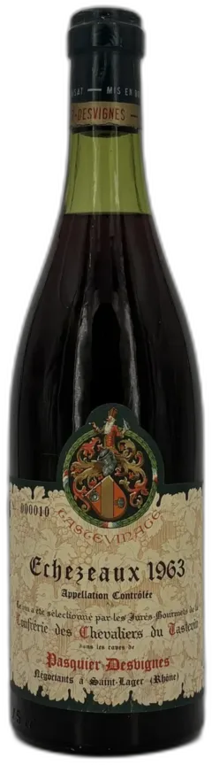 photo du vin Pasquier-Desvignes Echezeaux Confrérie des Chevaliers du Tastevin
