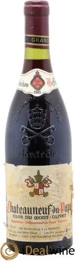 capture du vin Clos du Mont-Olivet