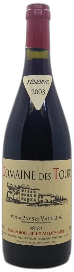 photo du vin Domaine des Tours Merlot
