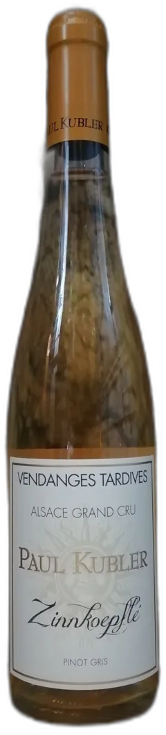 image du vin Kubler Pinot Gris gc Zinnkoepflé vt 2020