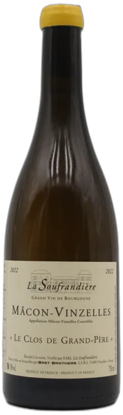 image du vin Macon Vinzelles le Clos de Grand Pere 2022 la Soufrandiere