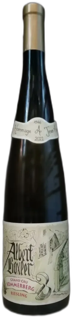 photo du vin Boxler Riesling gc Sommerberg