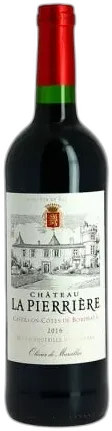 photo Château la Pierrière 2020 Castillon Côte de Bordeaux Vin Rouge