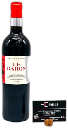 photo Blaye Côtes de Bordeaux 2019 Rouge le Daron Tutiac