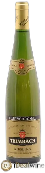 capture du vin Alsace Riesling Clos Sainte-Hune Trimbach