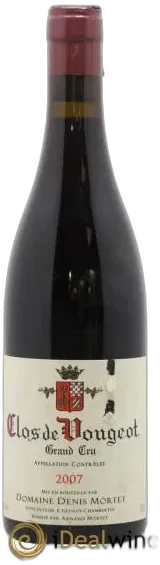 image du vin Clos Vougeot Mortet Denis