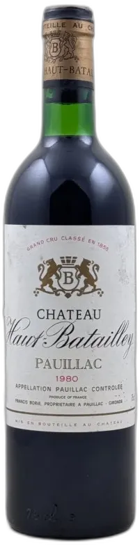 photo du vin Haut Batailley Verso