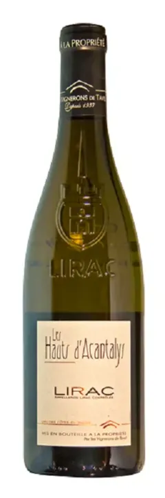 photo du vin les Vignerons de Tavel Lirac Blanc les Hauts d’Acantalys 2023
