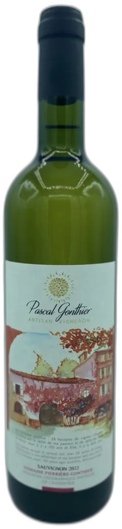 image du vin Sauvignon Gonthier Charentes Igp Vin de Pays Charentais