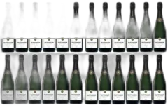illustration du vin Champagne Taittinger Prestige 2 Flutes