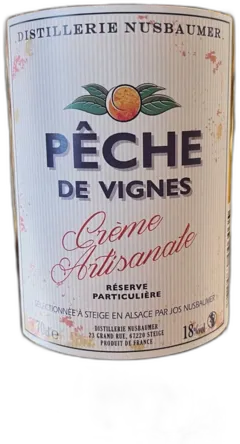 photo du vin Pêche de Vignes Crème d’Alsace