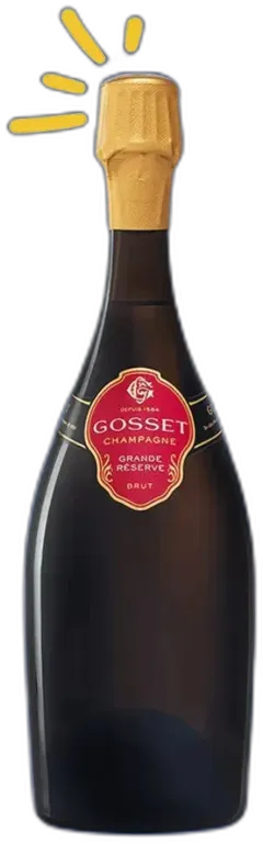 vue du vin Champagne Grande Réserve Gosset