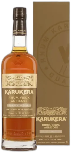 image du vin Karukera Rhum Vieux Agricole de Guadeloupe "Réserve Spéciale" Brun
