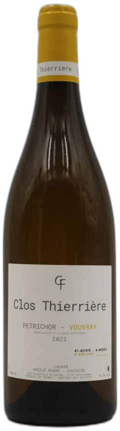 photo Vouvray Petrichor 2022 Clos Thierriere