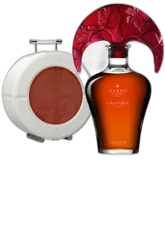 image du vin Hardy Quatre Saisons "l'Automne" Carafe Lalique Numérotée