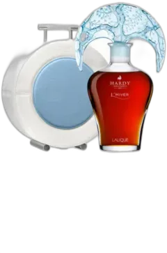 photo du vin Hardy Quatre Saisons "l'Hiver" Carafe Lalique Numérotée