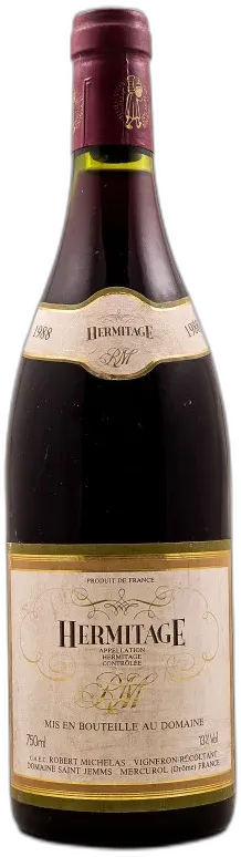 photos du vin Robert Michelas Hermitage 1988