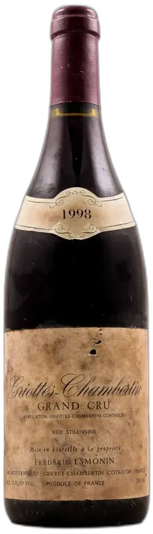 image du vin Frederic Esmonin Griotte Chambertin 1998