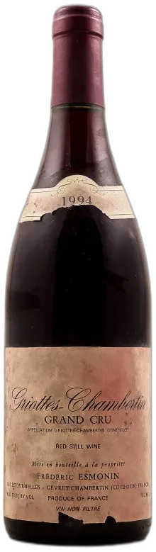 image du vin Frederic Esmonin Griotte Chambertin 1994