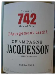 photo Champagne Jacquesson Cuvée 742 Dégorgement Tardif