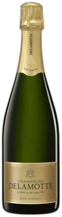 vue du vin Champagne Delamotte Blanc de Blancs 2018