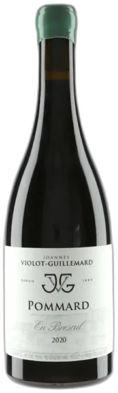 vue du vin Joannès Violot-Guillemard Pommard "en Brescul" 2020