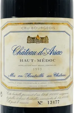 image du vin Château d’Arsac