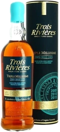 photo Rhum Trois Rivières Triple Millésime 2005 2010 2015 Rhum Agricole de Martinique