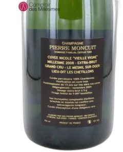 image du vin Blanc de Blancs Brut Hugues de Coulmet Pierre Moncuit