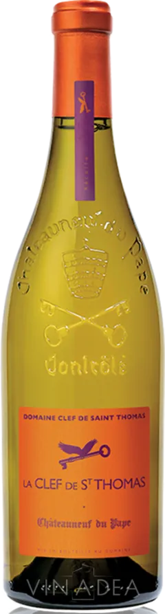 vue du vin Châteauneuf du Pape la Clef de st Thomas P. Troupel Blanc