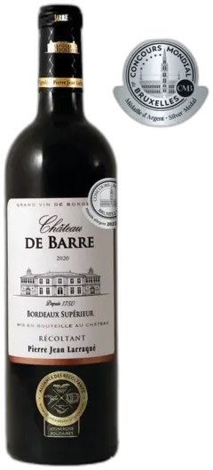 image du vin Château de Barre Bordeaux Supérieur Vin de Bordeaux