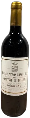aperçu du vin Château Pichon Longueville Comtesse de Lalande