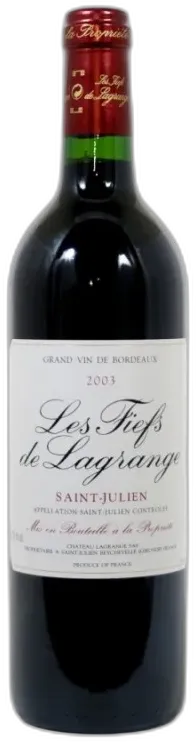 photo du vin Les Fiefs de Lagrange