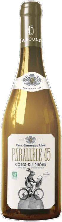 image du vin Paul Jaboulet "Parallele 45" Côtes du Rhône Blanc Bio