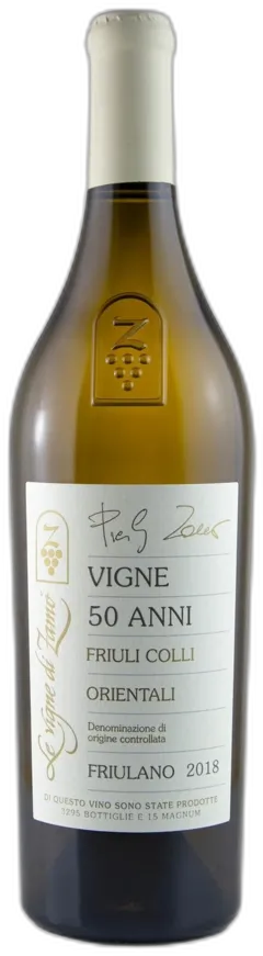 photo du vin Colli Orientali Del Friuli Friulano Doc 'Vigne Cinquant'Anni' le Vigne di Zamò