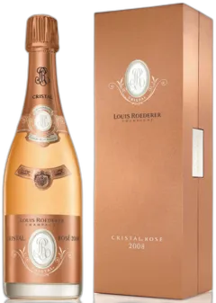 vue du vin Cristal Roederer Rosé