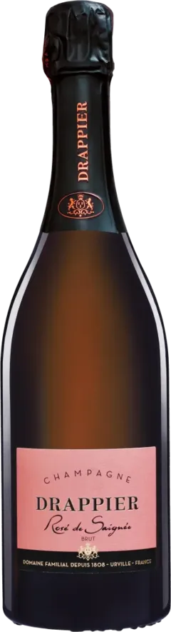 vue du vin Champagne Drappier Rosé de Saignée Rosé Drappier