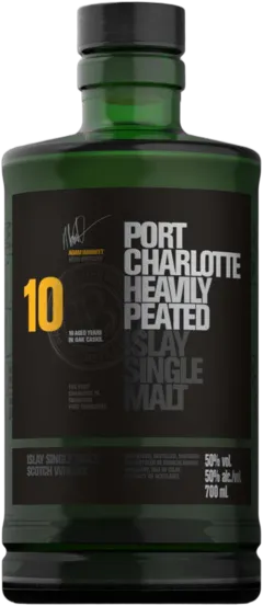 image du vin Port Charlotte Single Malt 10 Ans