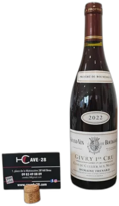 photo du vin Givry 1er Cru 2018 Jéroboam Clos du Cellier Aux Moines Domaine Thénard