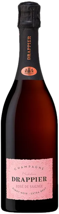 vue du vin Champagne Drappier Rosé de Saignée Rosé Drappier
