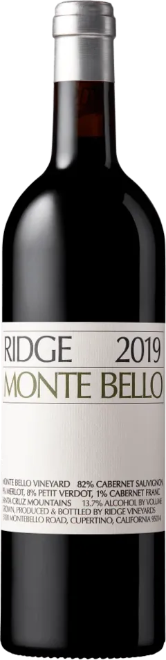 photo du vin Ridge Vineyards Monte Bello